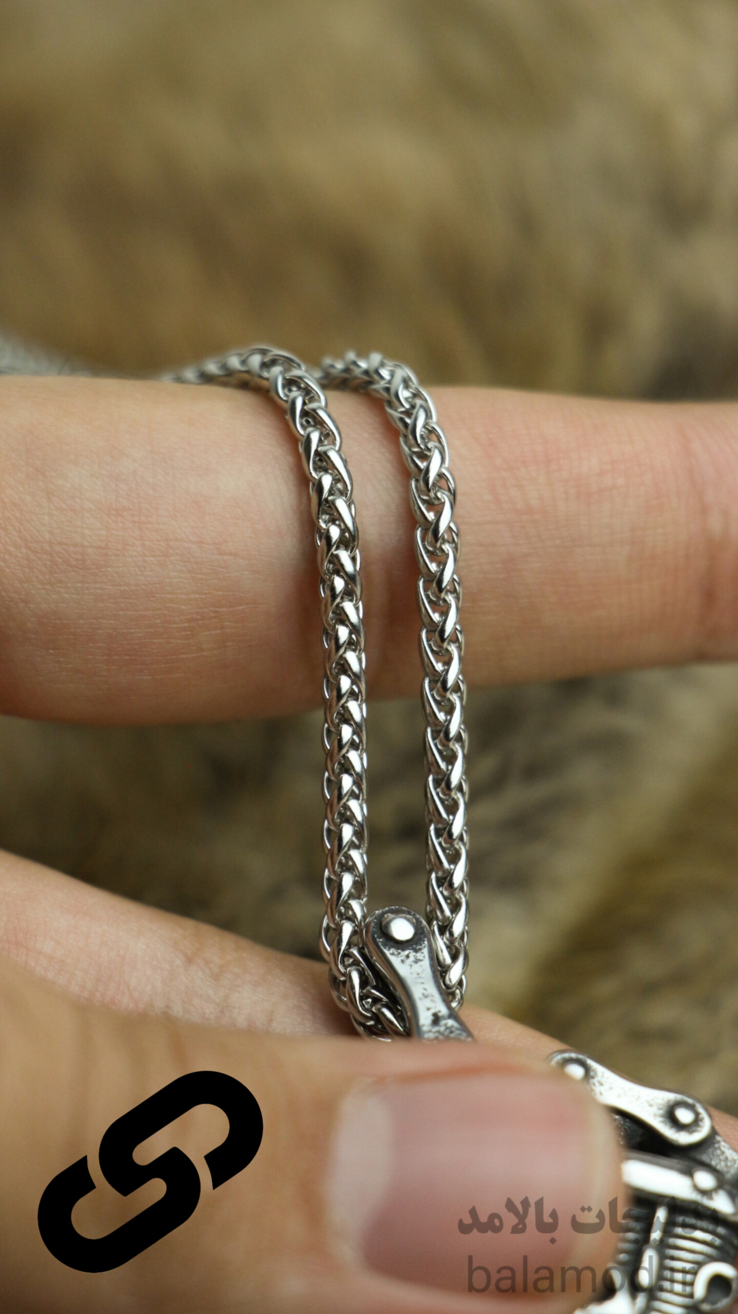 گردنبند مردانه استیل طرح موتور و جمجمه، مناسب استایل راک و موتورسواری، ضد زنگ و بادوام