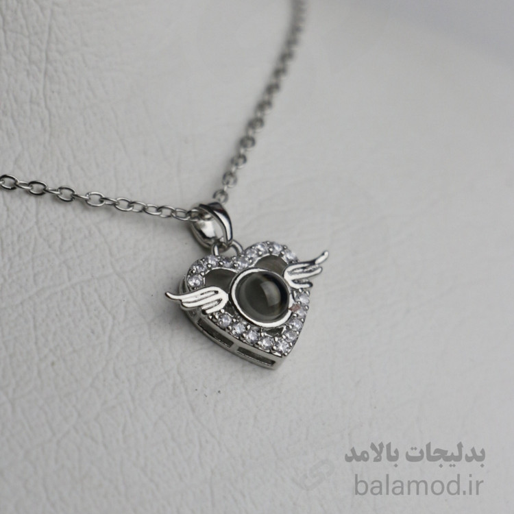 گردنبند زنانه طرح دوستت دارم به صد زبان