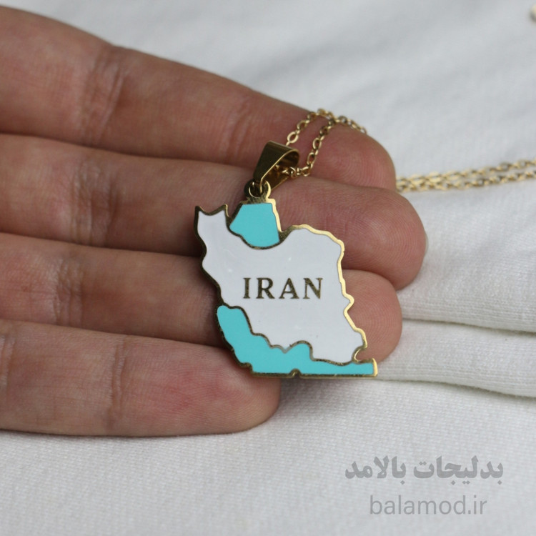 گردنبند طرح نقشه ی ایران