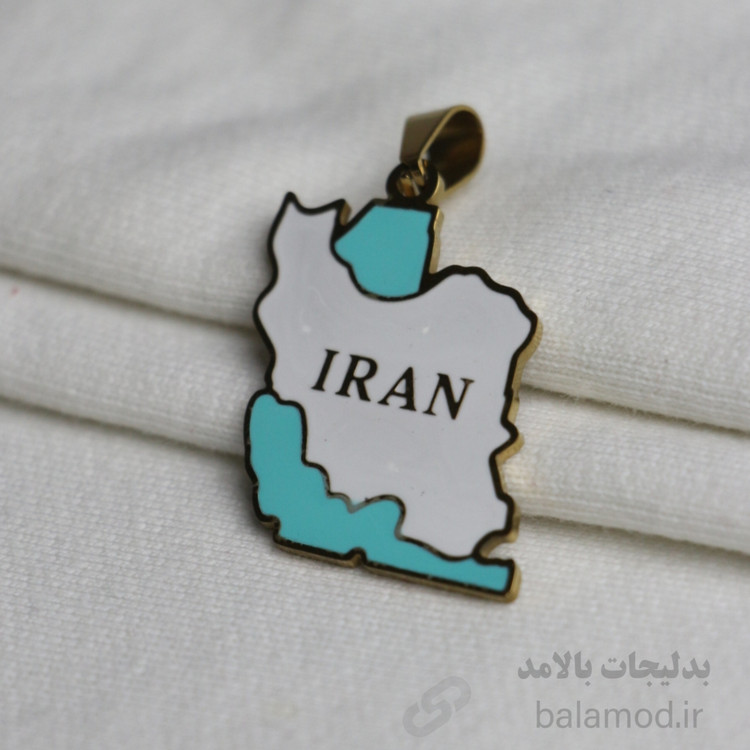 گردنبند طرح نقشه ی ایران