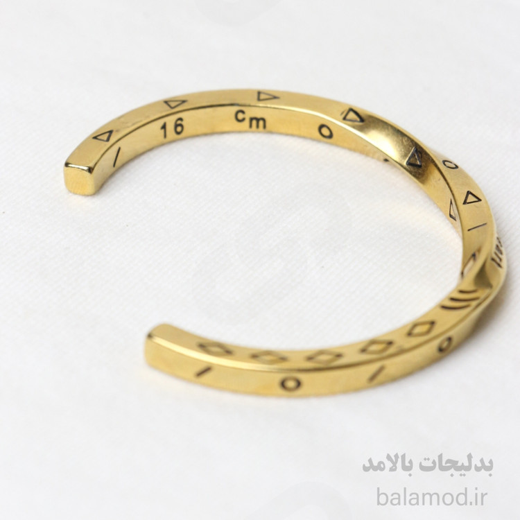 دستبند ( بنگل ) نقره ای با نوشته ی انگیلیسی همیشه در قلب من