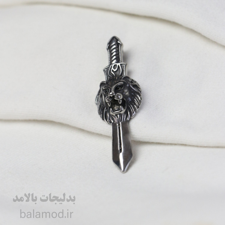 پلاک شیر و شمشیر از جنس استیل