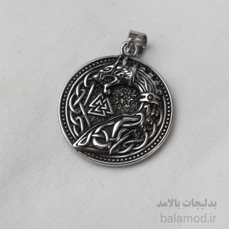 گردنبند استیل طرح اژدها